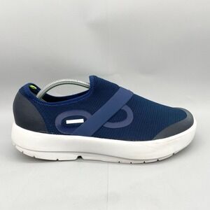 OOfos Mens 13 OOmg Eezee Low Recovery Sport Shoes Blue Slip On‎ Sneakers Comfort